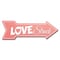 Signmission Love Struck Arrow Decal Funny Home Decor 18in Wide D-A-999763 - alternate 1